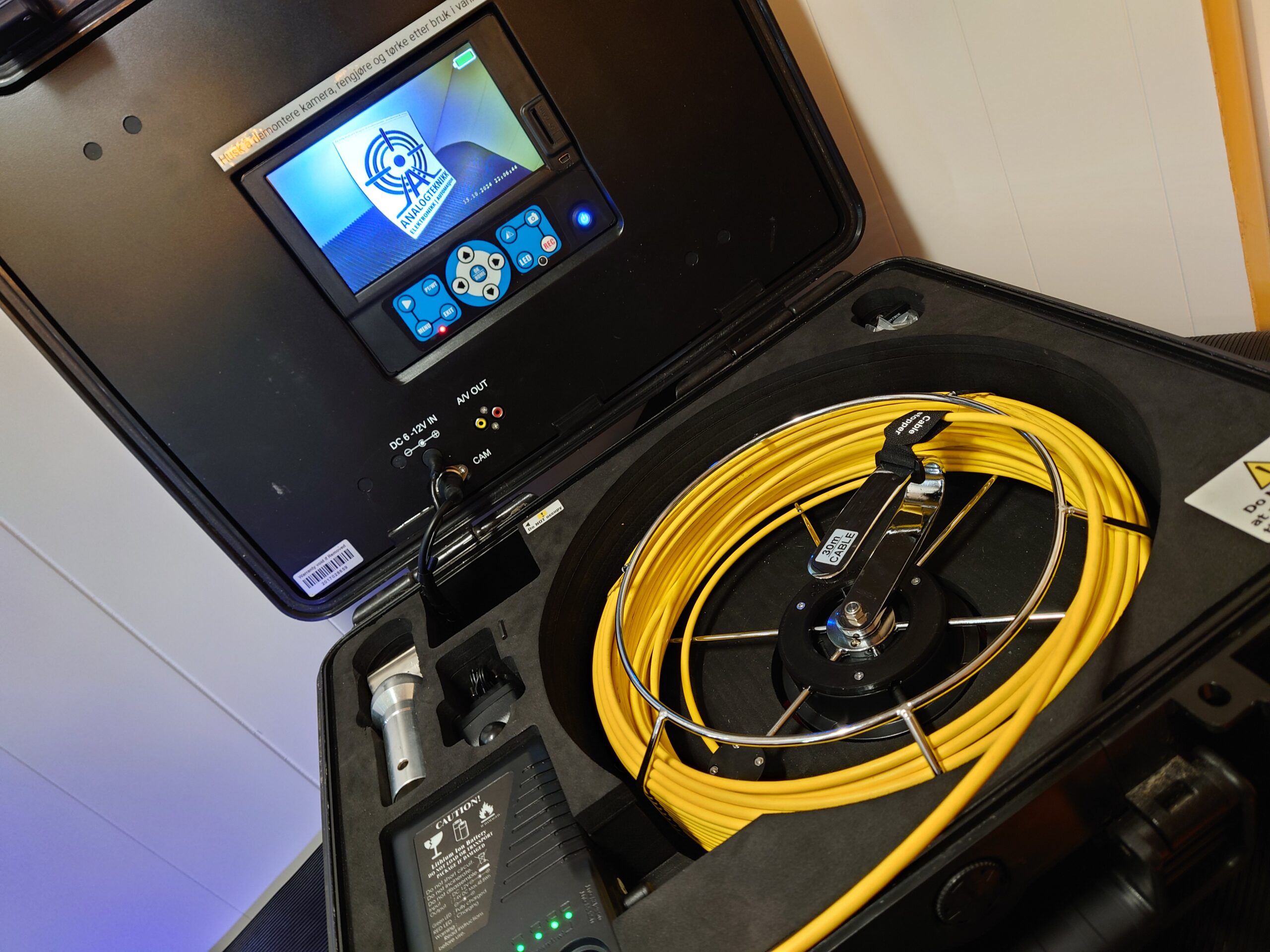 Inspeksjonskamera med flere feil