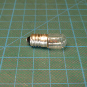 Lampe, glødepære, filament, E10, 6V, 300mA