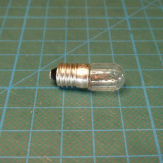 Lampe, glødepære, filament, E10, 6V, 300mA