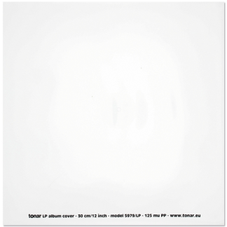 Tonar ytterlommer for 12" LP-plater, 125 micron PP-plast, 25 stk