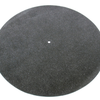 Tonar Black leather mat - Platematte av sort lær