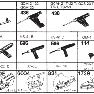 Tonar erstatningsnåler for Garrard