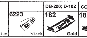 Tonar erstatningsnåler for NSM/Wurlitzer