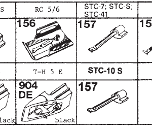Tonar erstatningsnåler for Pathe Marconi