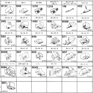 Tonar erstatningsnåler for Mitsubishi