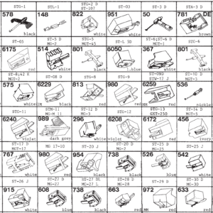 Tonar erstatningsnåler for Sanyo