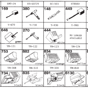 Tonar erstatningsnåler for Piezo