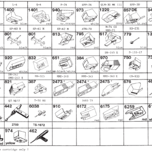 Tonar erstatningsnåler for Schneider