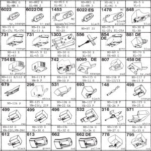 Tonar erstatningsnåler for Sony