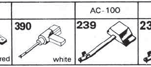 Tonar erstatningsnåler for Trio Track
