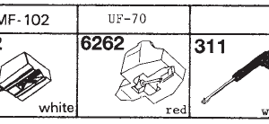 Tonar erstatningsnåler for Unitra