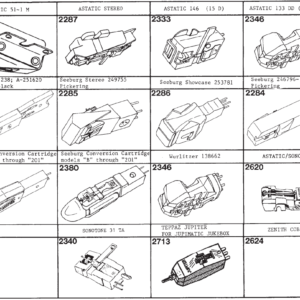 Tonar erstatningsnåler for JUKEBOX