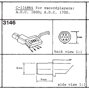 Tonar headshell for ADC