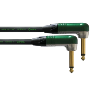 Kabel, instrument, 6,35mm jack M-M, 0,15m