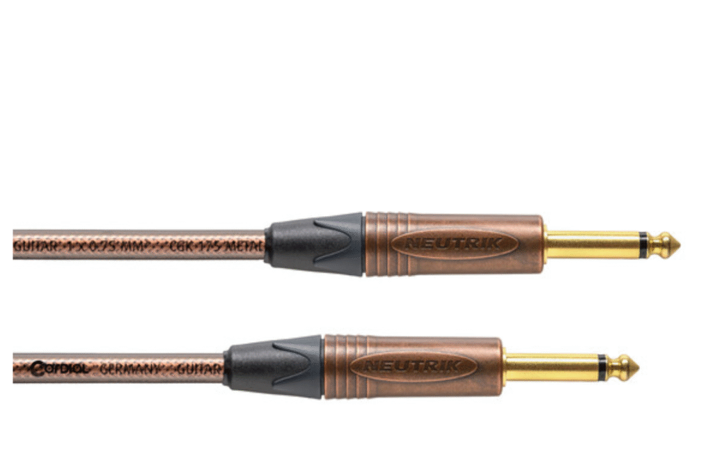 Kabel, instrument, 6,35mm jack M-M, 6m