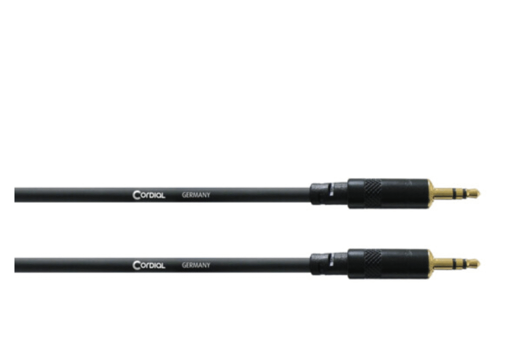 Kabel, audio, stereo minijack M-M, 1,5m