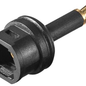 Adapter, optisk audio, Toslink, 3,5mm M-F