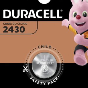 Batteri, CR2430, Lithium knappcelle, Duracell