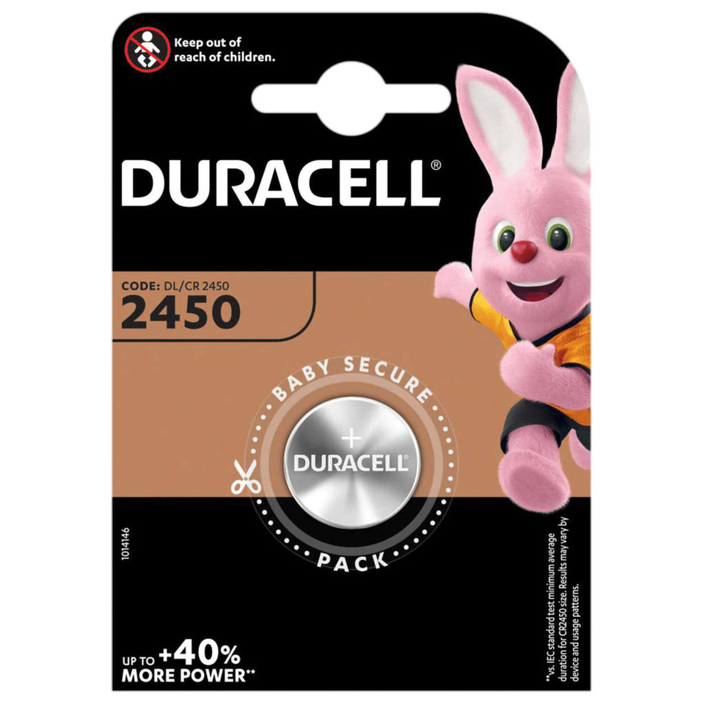 Batteri, knappcelle, CR2450