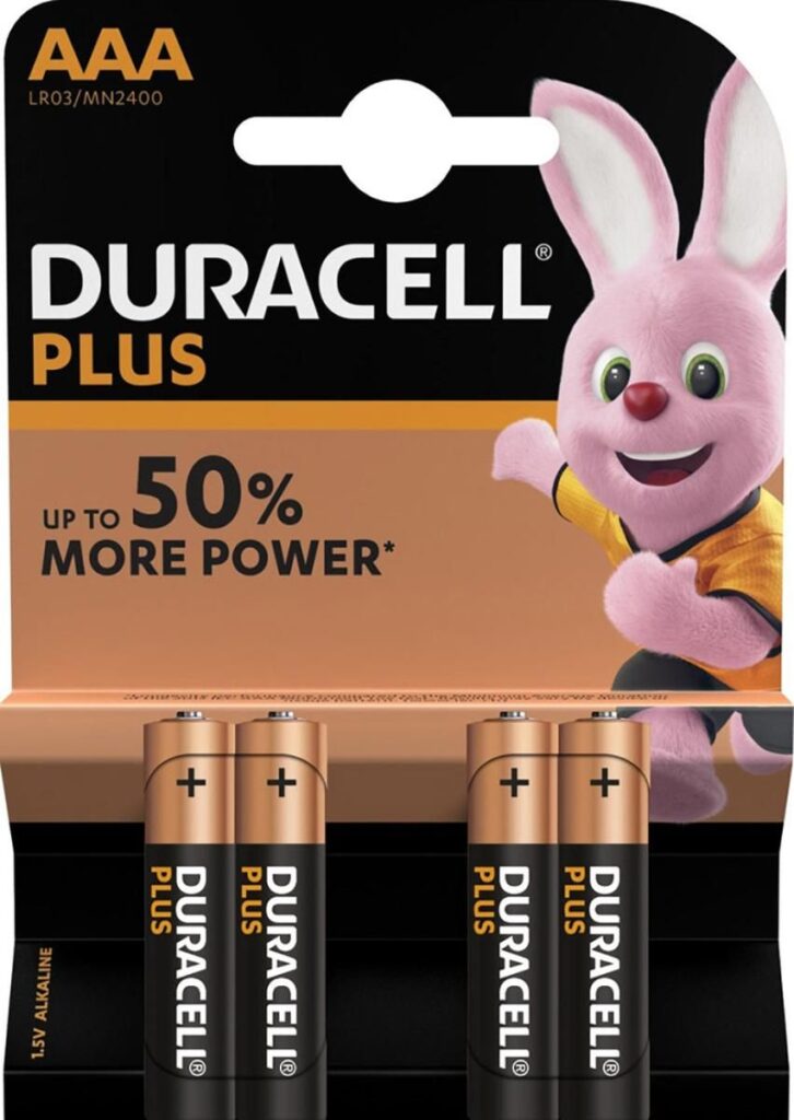 Batteri, LR03, AAA, 4pk, Duracell