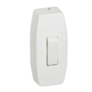 Bryter, ledningsmontert, 1P, lampettbryter