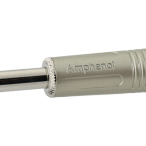 Plugg, 6.35 mm jack, Stereo, Rett, Metall