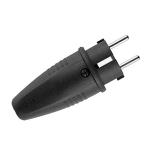 Støpsel, gummi, 16A, IP44, svart