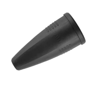 Skjøtekontakt, gummi, 16A, IP44, svart