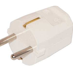 Støpsel, IP20, hvit, rett