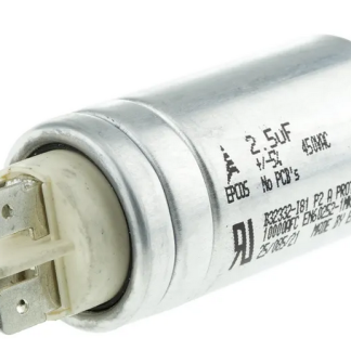 Driftskondensator, 2,5uF, 450V, bolt og stift, 25x50 mm