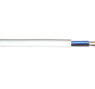 Kabel, PMH, H05VV-F, 3G2,5mm2, hvit