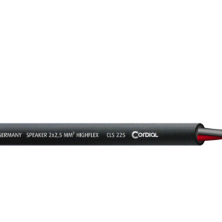 Kabel, audio, CLS 225, 2x2,5mm2, svart, Cordial