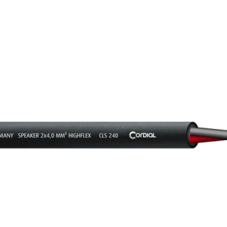 Kabel, audio, CLS 240, 2x4mm2, svart, Cordial