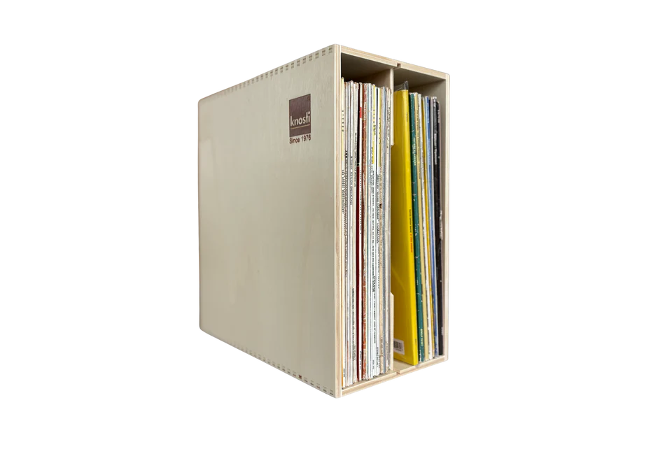 Knosti Archifix-Box Woodline platearkiv - oppbevaringsboks for ca 50 LPer - Bilde 5