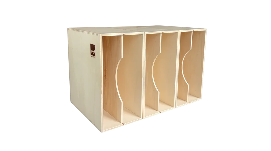 Knosti Archifix-Box Woodline platearkiv - oppbevaringsboks for ca 50 LPer - Bilde 6