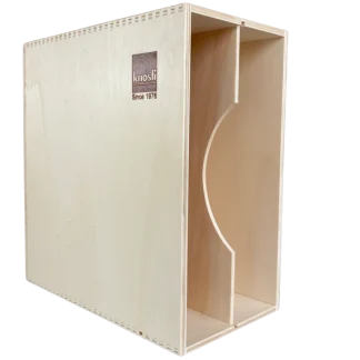Knosti Archifix-Box Woodline platearkiv - oppbevaringsboks for ca 50 LPer